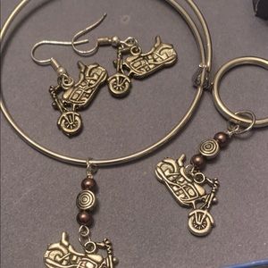 Bangle bracelet set (motorcycle)